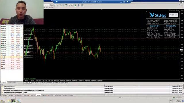 #11 SkyNet Advisor форекс робот. Результаты советника. смотреть онлайн