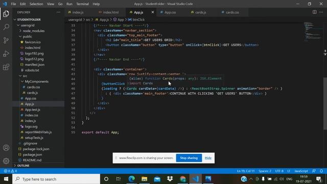 LetsGrowMore Web Development Task 2 :- Create React App смотреть онлайн
