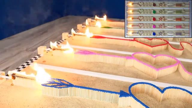 📹 МАТЧНАЯ ГОНКА цветов! Какой ЦВЕТ Горит ЛУЧШИМ? 🏁 смотреть онлайн