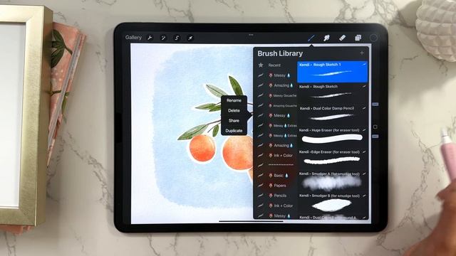PROCREATE BRUSH LIBRARY ORGANIZATION ✨(everything you should know!) смотреть онлайн