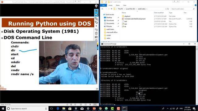 Python 06| Running Python using DOS Command Line смотреть онлайн