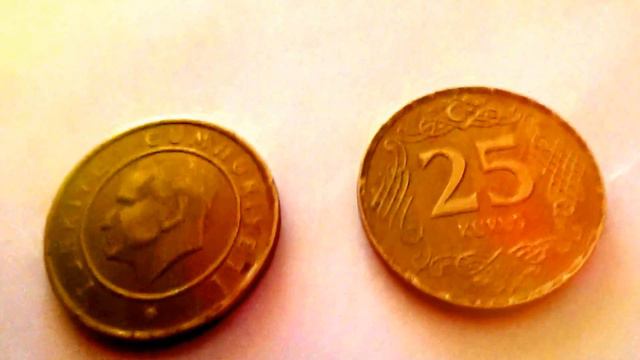Сколько стоит монета 25 KURUS Турция смотреть онлайн
