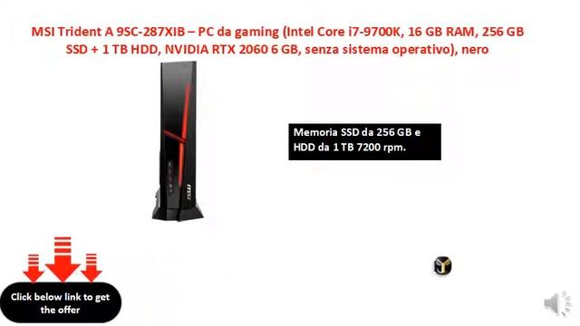 MSI Trident A 9SC-287XIB – PC da gaming (Intel Core i7-9700K, 16 GB смотреть онлайн