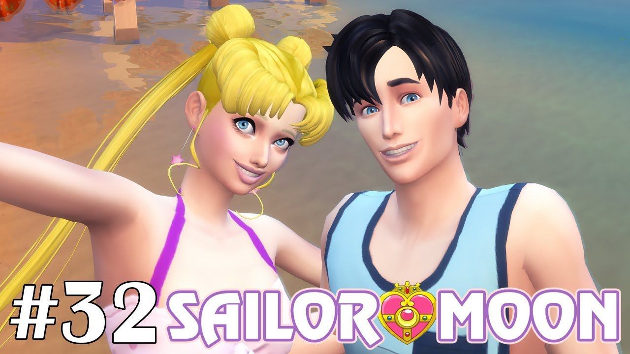 Подарочек с моря - The Sims 4 - Sailor Moon #32 смотреть онлайн
