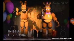 (FNAF 1 первии аниматроники) спринг бонни и фредбер