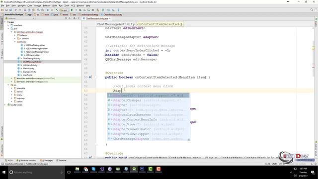 Android Pro Chat App - 7. Update & Delete Message смотреть онлайн