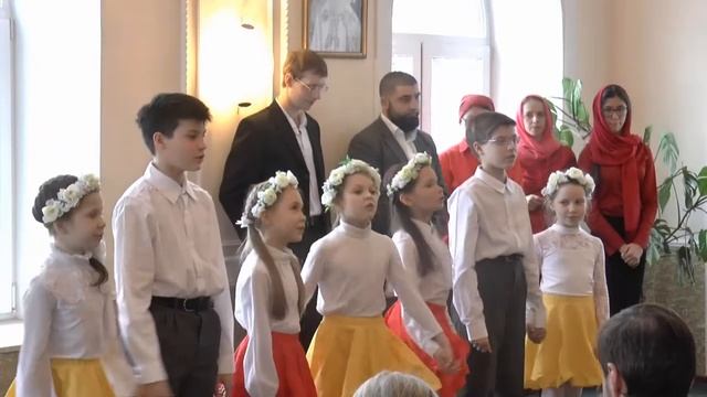 22. «Встречайте праздник песнями». Детский ансамбль воскресной школы в Ребровке смотреть онлайн