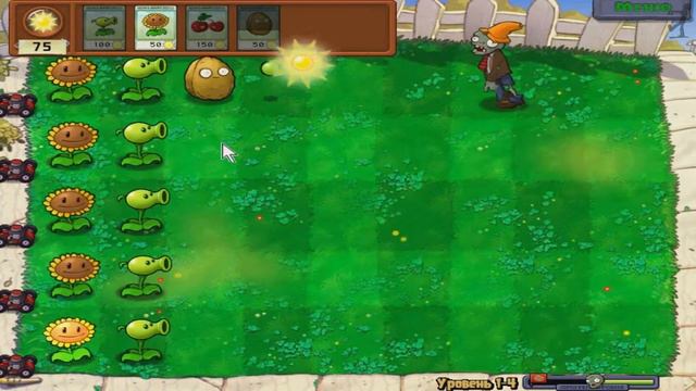 Plants vs Zombies #1-4 - Стена-Орех (Прохождение) смотреть онлайн