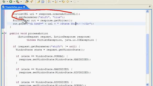 Action Processing in a JSR168 Portlet: WindowStates Tutorial смотреть онлайн