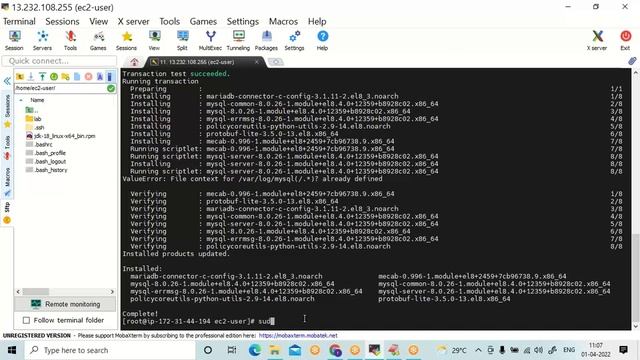 session6 aws mysql installation смотреть онлайн