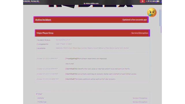 Roblox is currently down might be back soon! #robloxisdown смотреть онлайн