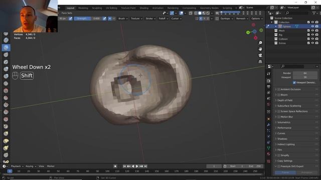 Blender Tutorial Skull Sculpting Part 1 смотреть онлайн