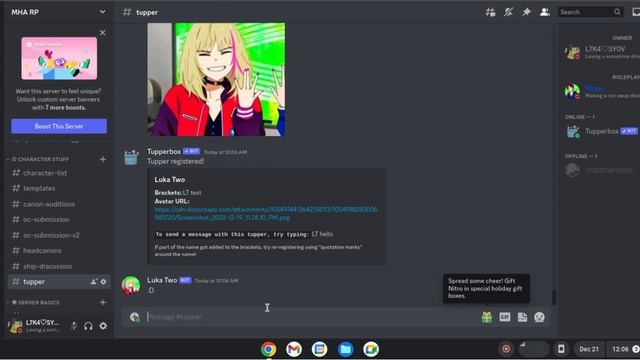 TupperBox discord bot tut - how to create and delete tuppers смотреть онлайн