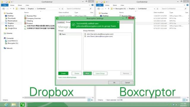 Boxcryptor Как безопасно открыть общий доступ к зашифрованным файлам смотреть онлайн