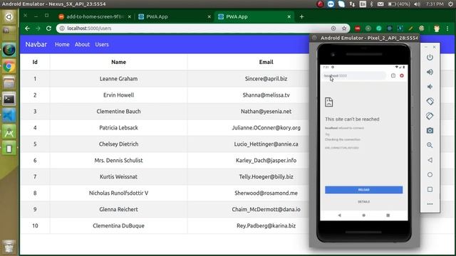 React js pwa tutorial in Hindi #10 Use web app like mobile application | Progressive web app смотреть онлайн