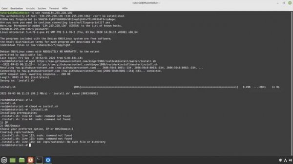 Installation eines RustDesk Servers