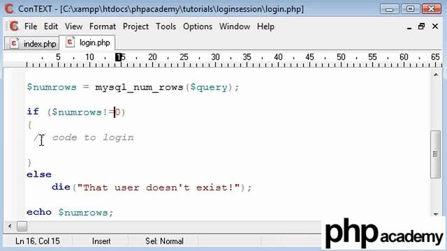 PHP Tutorials: Register & Login: User login (Part 2) смотреть онлайн