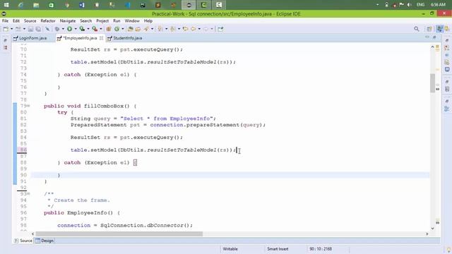 Eclipse JUI #07: How to link JComboBox to Database смотреть онлайн