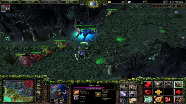 Warcraft 3 | DotA (I think AI hacked in this video A LOT) | Gameplay смотреть онлайн