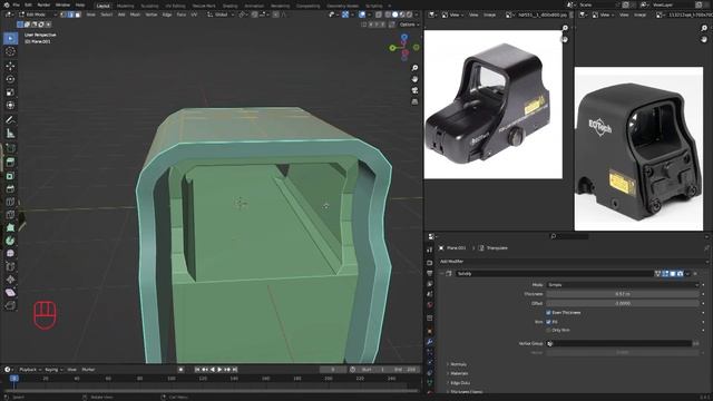 ТАЙМЛАПС: Моделирование коллиматорного прицела EOtech смотреть онлайн