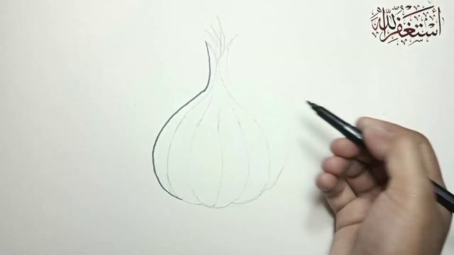 How to draw garlic, garlic drawing easy, смотреть онлайн