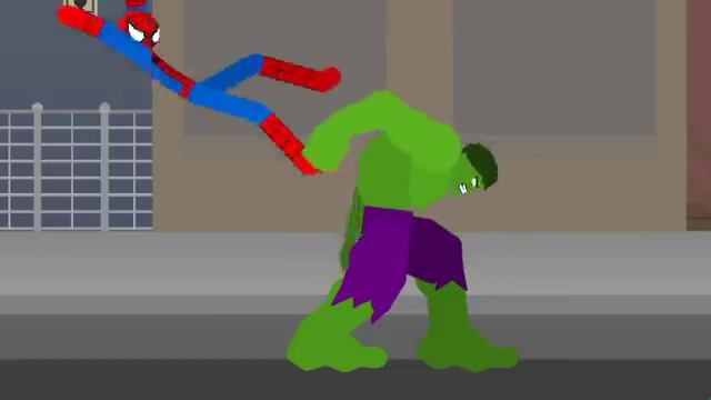 Hulk vs Avengers:(Collab with Duke Mations) Part 1| Stick Nodes Animation смотреть онлайн