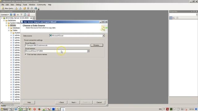 Excel Import to AE with SQL Server Management Studio смотреть онлайн