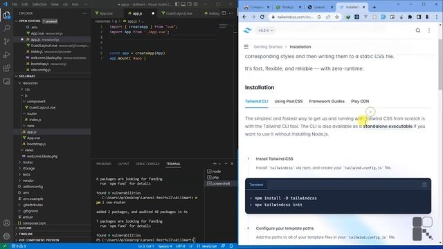 Laravel, Vuejs, Sanctum, Spatie Restful API part 3 смотреть онлайн