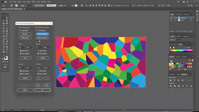 How To Create A Shape Using Illustrated Voronoi + Randomus script in Adobe Illustrator смотреть онлайн