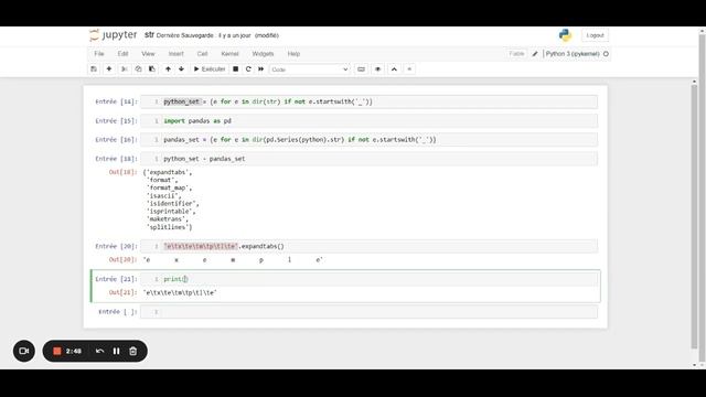 Les méthodes str() sous Python - Set 4 - 4/4 смотреть онлайн