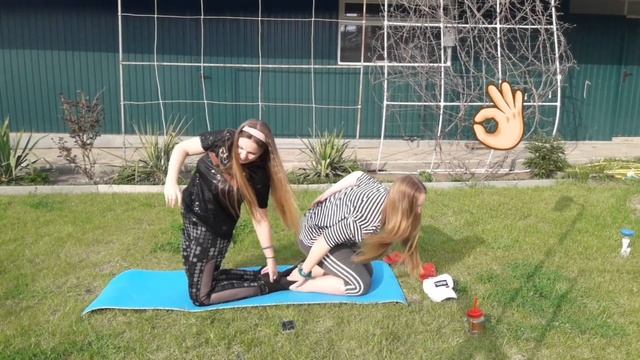 ЙОГА ЧЕЛЛЕНДЖ! СМЕХ. Yoga challenge!!! смотреть онлайн
