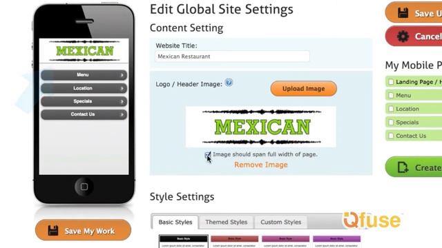 Creating QR Codes and Mobile Websites - Qfuse Site Settings Overview смотреть онлайн