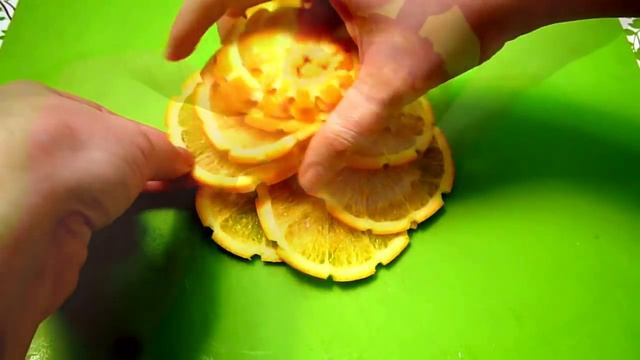 КАК КРАСИВО НАРЕЗАТЬ АПЕЛЬСИНЫ! УКРАШЕНИЯ ИЗ ФРУКТОВ! ЦВЕТЫ ИЗ ФРУКТОВ! смотреть онлайн