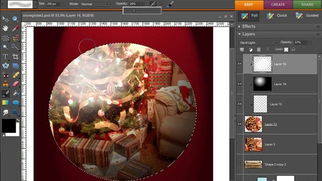 Digital Scrapbooking Tutorial - Creating a Snow Globe смотреть онлайн