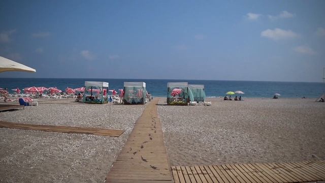 Пляж Коньяалты, Анталья, Турция часть 1. Konyaalti, Antalya, Turkey part 1. смотреть онлайн