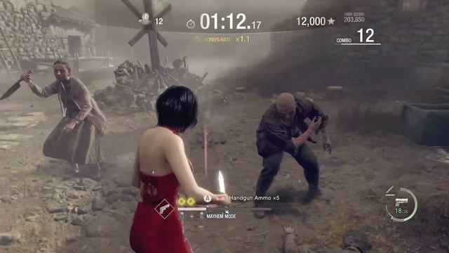 Playing as ADA in Resident Evil 4 Remake Mercenaries mode be like… смотреть онлайн