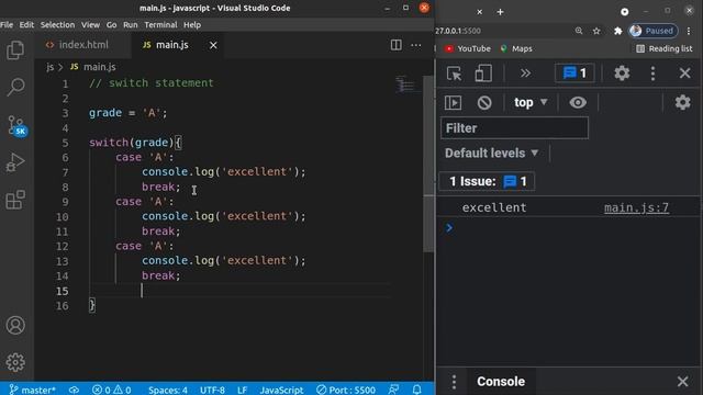 apprendre le JavaScript instruction if, elif et else #4 | formation JavaScript pour débutant смотреть онлайн