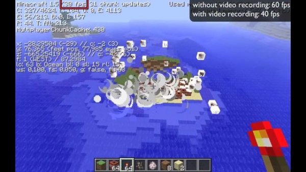  Minecraft on a 13 inch Macbook Pro mid 2012