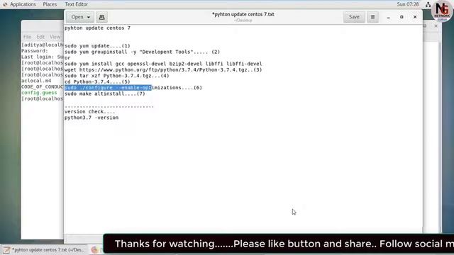 How To Upgrade Python 3.6 to 3.7 In Centos 7 || How to install latest python 3.7 version in centos смотреть онлайн