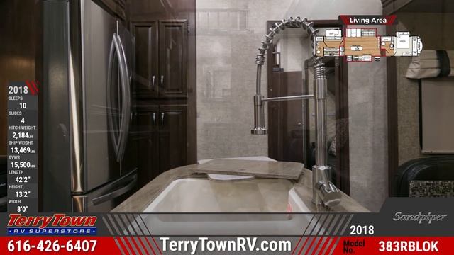 2018 Forest River Sandpiper 383RBLOK Fifth Wheel RV For Sale TerryTown RV Superstore смотреть онлайн