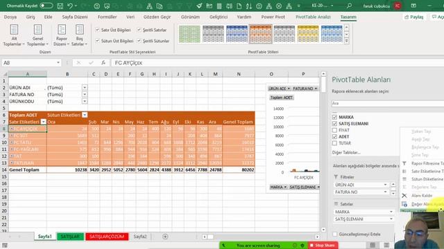 Excel Pivot Tablo - CANLI DERS смотреть онлайн