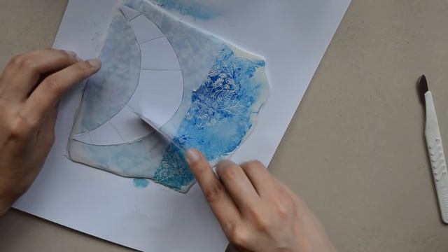 Collar efecto batik en arcilla polimérica | ELEOJOTA00 | TUTORIAL ARCILLA POLIMÉRICA смотреть онлайн