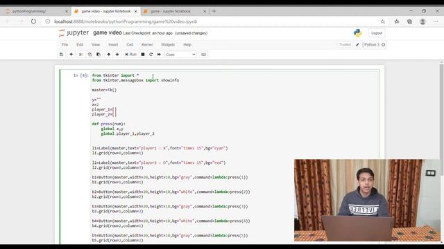 TIC TAC TOE GAME || IN PYTHON || USING TKINTER смотреть онлайн