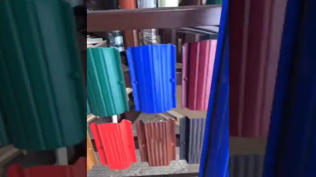 Евроштакетник для ограждения, металлический, Сурковская с двух сторон, профиль полукруглый