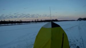 Мотоблок снегоход в деле ,на рыбалке.