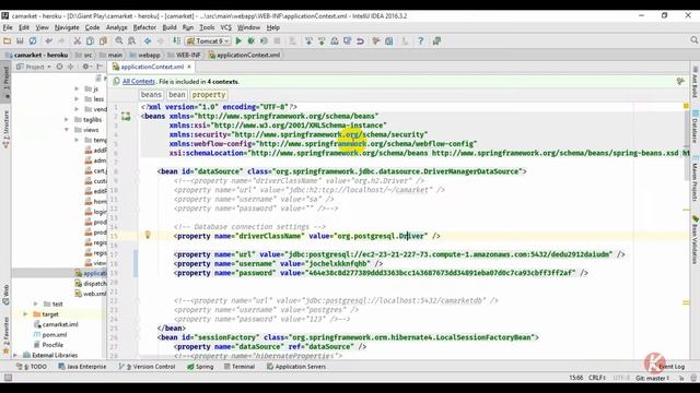 Add and Config Heroku Postgres SQL database to heroku App with Java Spring Hibernate framework смотреть онлайн
