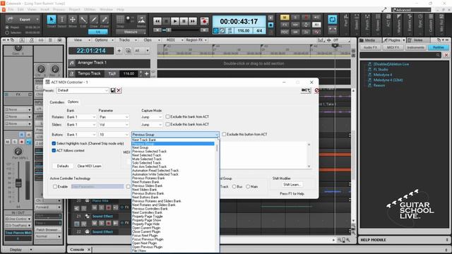 Control Cakewalk With The FCB 1010 And The Cakewalk ACT Midi Controller (Step By Step Tutorial)