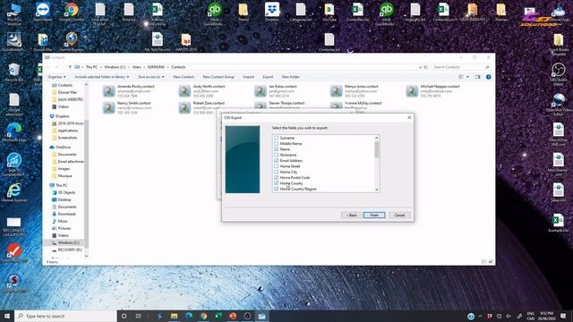 Comment Exporter Les Contacts Vcard ( VCF ) Vers (CSV) Excel смотреть онлайн