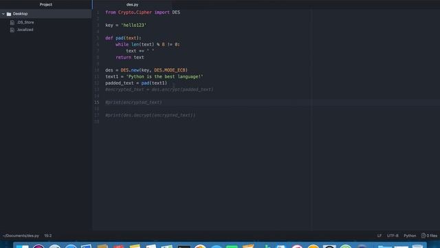 DES Encryption Using Python 3 - Cryptography with Python смотреть онлайн