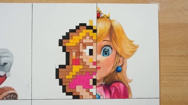 Drawing The Super Mario Bros. Movie VS Pixel / The Super Mario Bros. Movie смотреть онлайн